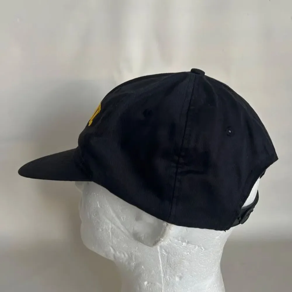 Nike Just Do It Hat Mens Black Yellow Red Embroidered Logo Snapback Baseball Cap